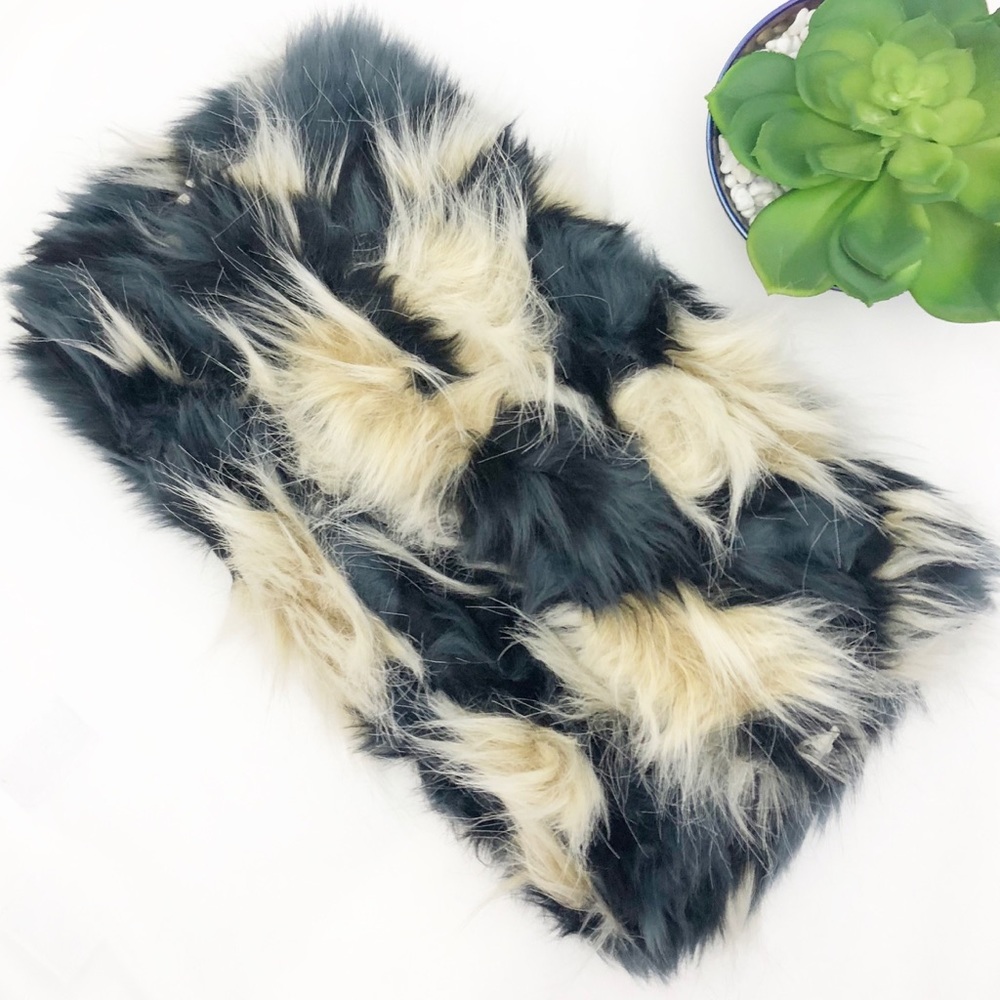 Mark by Avon Faux Fur Animal Print Clutch